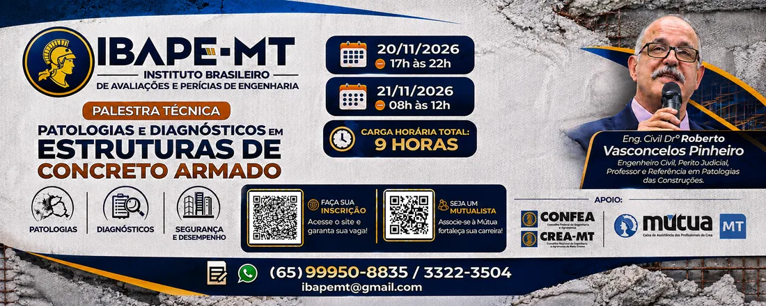 Palestra Técnica de Patologias e Diagnósticos em Estruturas de Concreto Armado