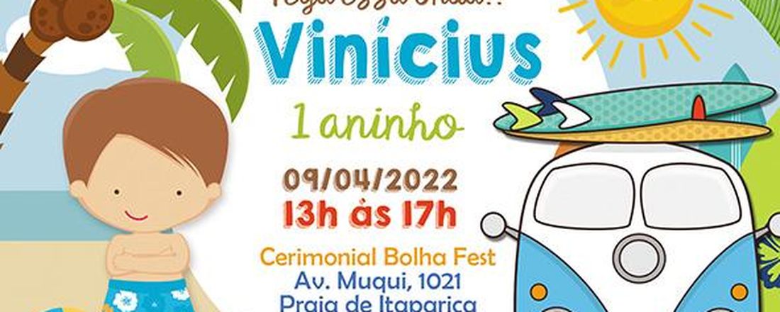 Aniversário de 1 ano do Vinícius