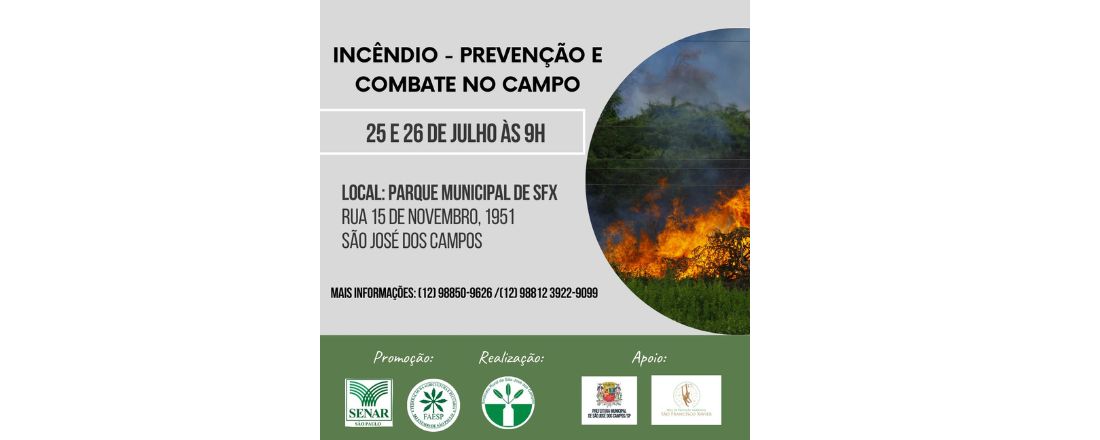 INCÊNDIO - PREVENÇÃO E COMBATE NO CAMPO