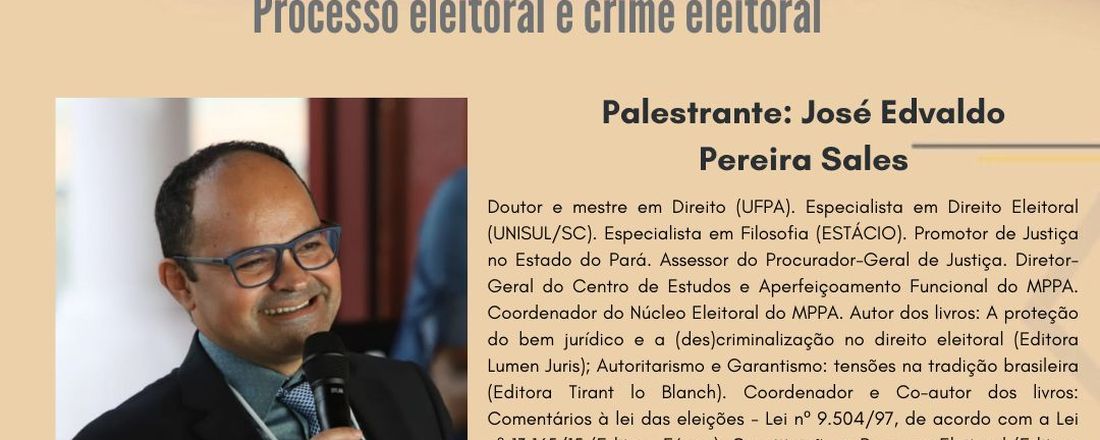 XXVII - Processo Eleitoral e Crime Eleitoral