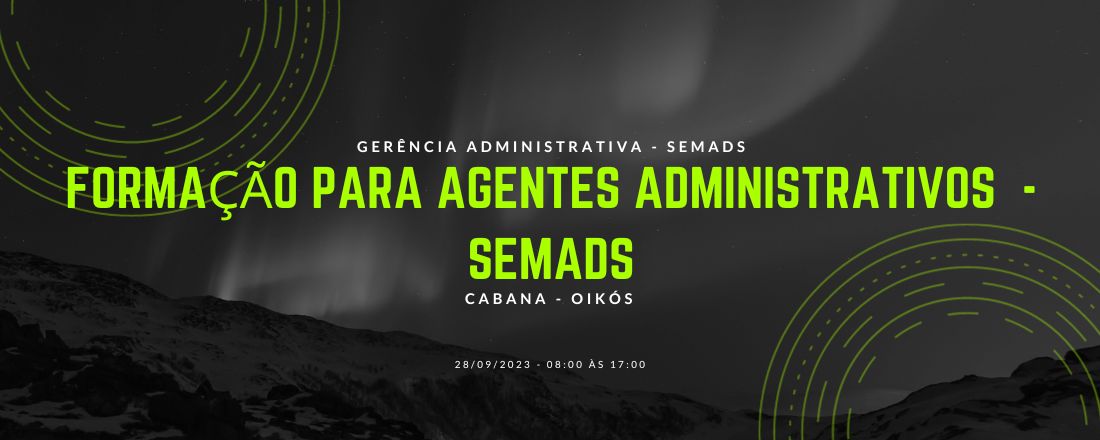 Formação para Agentes Administrativos - SEMADS