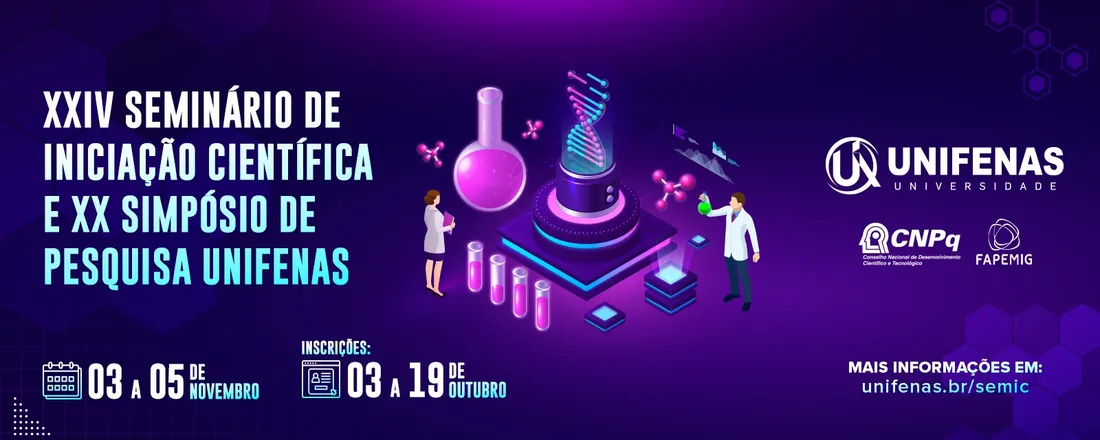 XXIV Seminário de Iniciação Científica e XX Simpósio de Pesquisa Unifenas