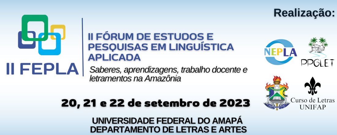 II Fórum de Estudos e Pesquisas em Linguística Aplicada - FEPLA