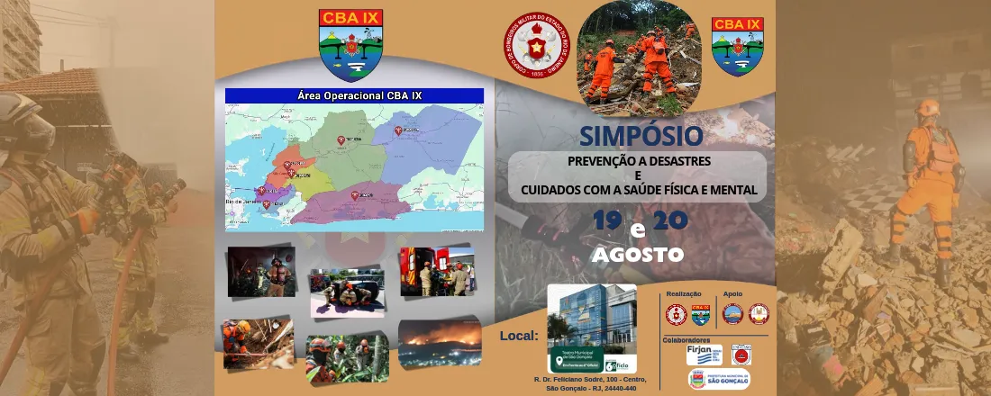 SIMPÓSIO DE PREVENÇÃO A DESASTRES E CUIDADOS COM A SAÚDE FÍSICA E MENTAL NO CBMERJ