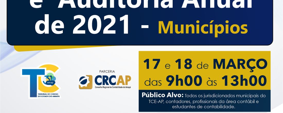 “Relatório de Gestão e Auditoria Anual de 2021 - Municípios”