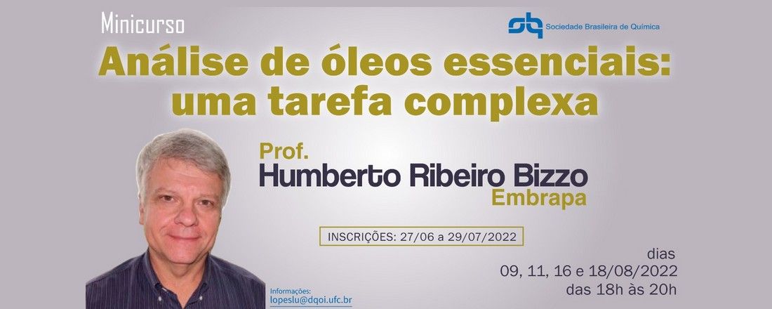 Minicurso Análise de óleos essenciais: uma tarefa complexa