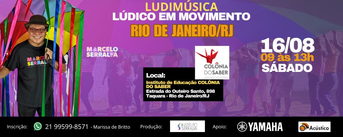 LUDIMÚSICA 2025 - LÚDICO EM MOVIMENTO EM RIO DE JANEIRO RJ