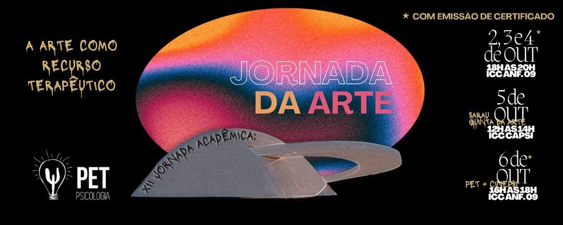 12ª Jornada PET: A Arte como Recurso Terapêutico