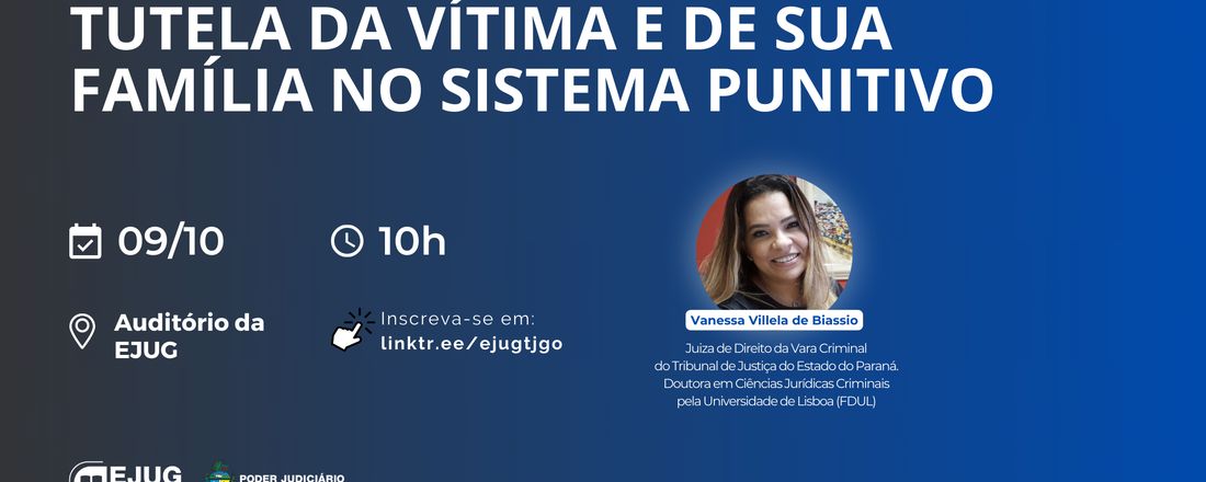 Palestra Inaugural do Grupo de Estudos de Tutela da Vítima e de sua Família no Sistema Punitivo