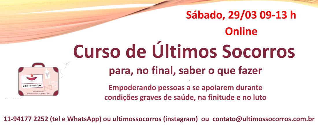 Curso de Últimos Socorros (Online, 29/03)