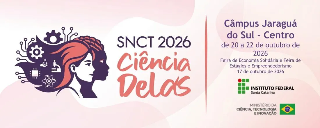 Semana Nacional de Ciência e Tecnologia - SNCT 2026 - Ciência Delas - Câmpus Jaraguá do Sul - Centro