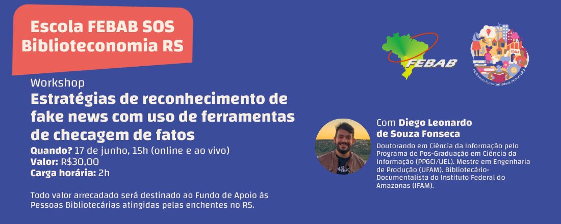 Workshop "Estratégias de reconhecimento de fake news com uso de ferramentas de checagem de fatos"