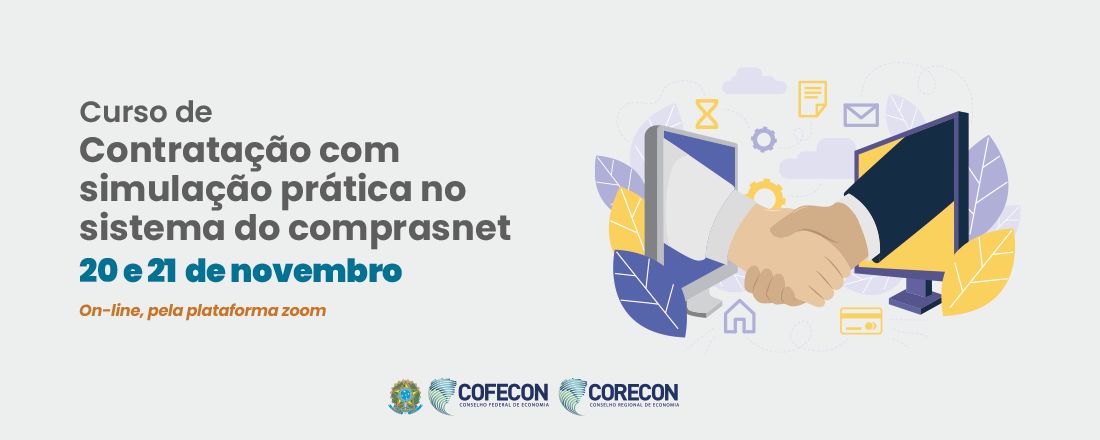 Curso de Contratação com simulação prática no sistema do comprasnet