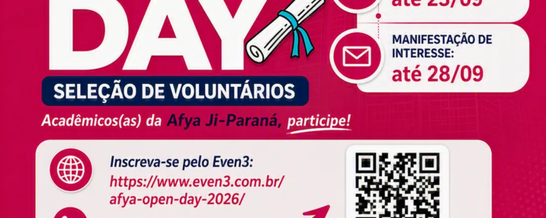 Afya OpenDay 2026 "Feira de Profissões" - Vagas exclusivas para cursos EAD