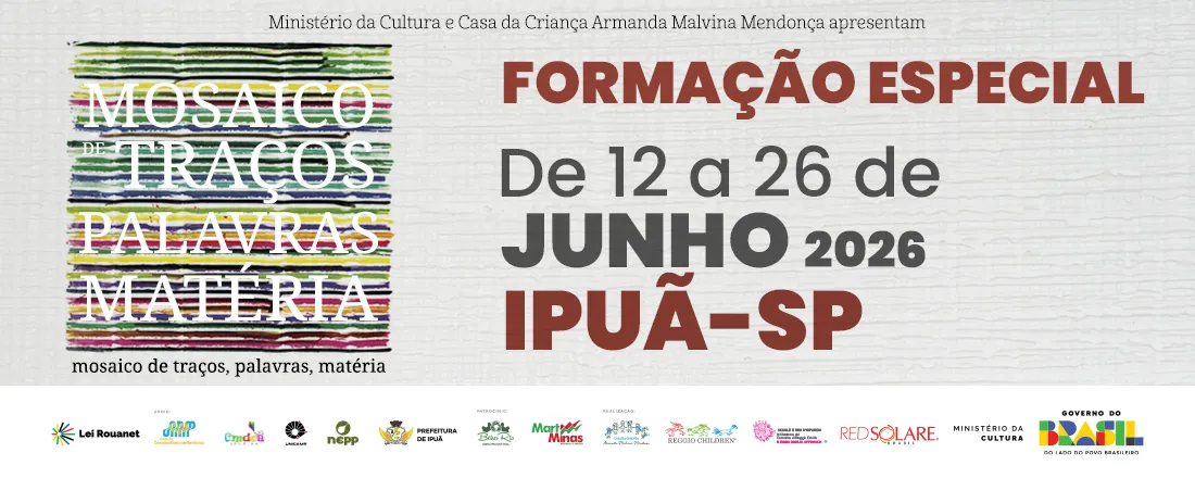 Mostra Mosaico de Traços, Palavras, Materia