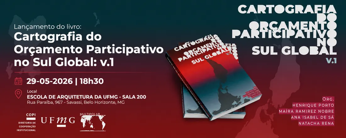 Lançamento do Livro Cartografia do Orçamento Participativo no Sul global - vol. I
