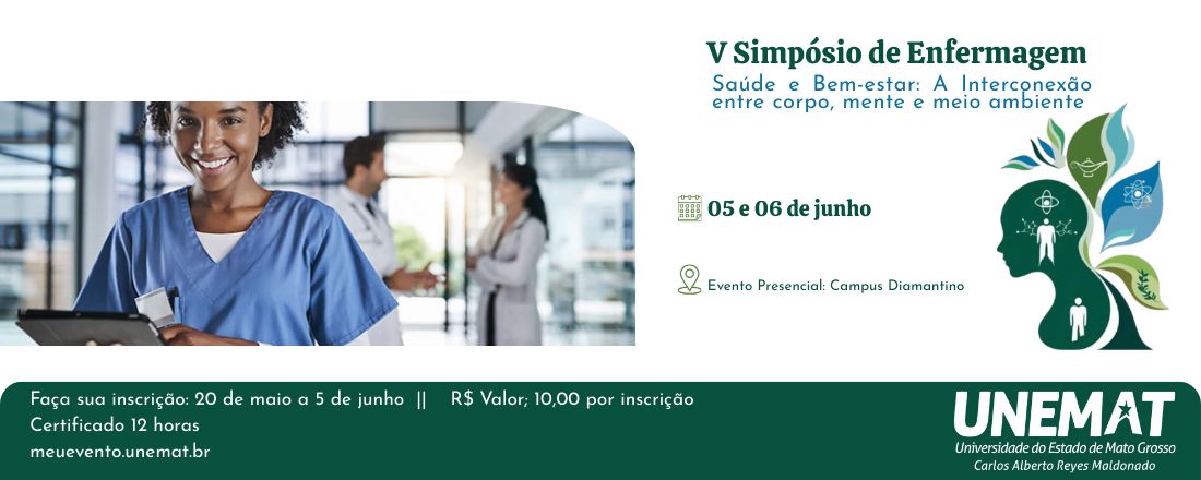 V Simpósio de enfermagem - Saúde e Bem-estar: A interconexão entre corpo, mente e meio ambiente