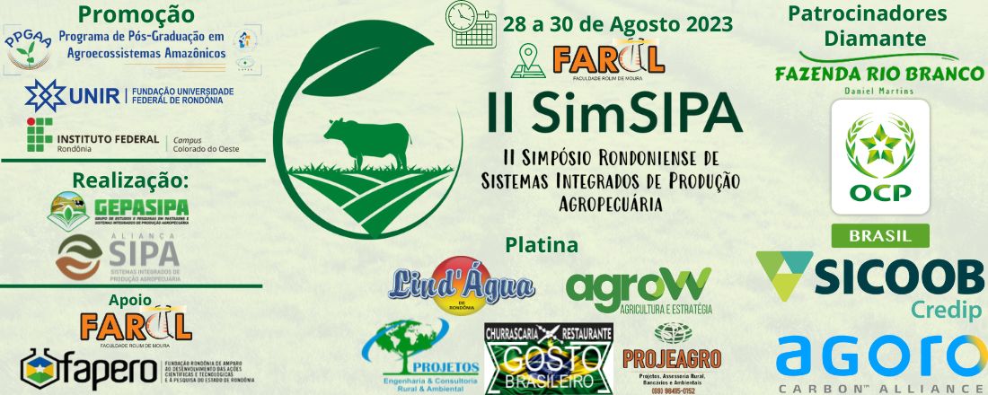 II SimSipa - Simpósio Rondoniense de Sistemas Integrados de Produção Agropecuária