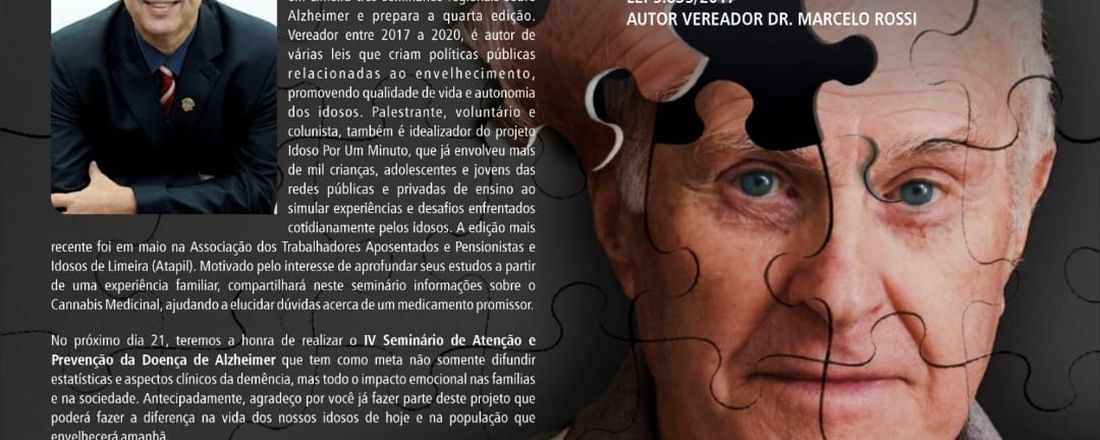 IV SEMINÁRIO DE ATENÇÃO E PREVENÇÃO DA DOENÇA DO ALZHEIMER