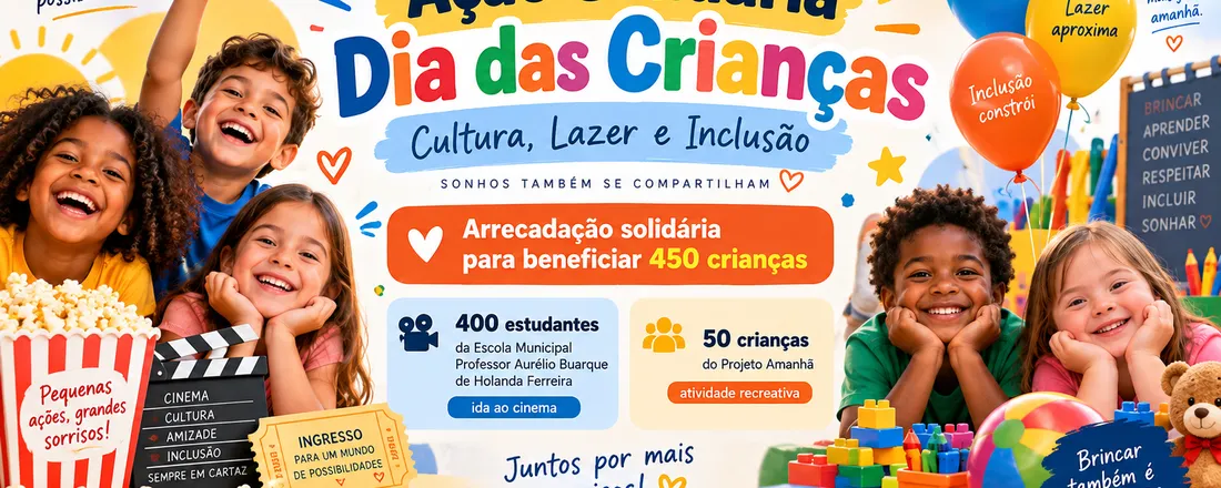 Ação Solidária Dia das Crianças: Cultura, Lazer e Inclusão