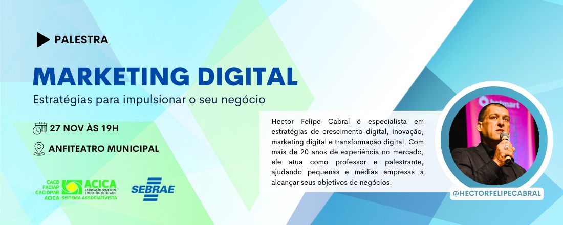 Palestra Marketing Digital - ACICA e Sebrae