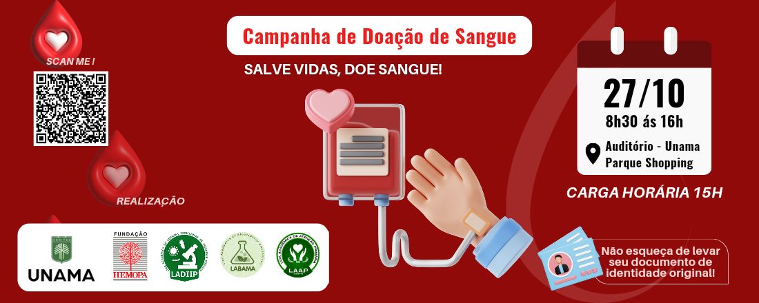 Campanha de doação de Sangue - UNAMA - Parque Shopping.