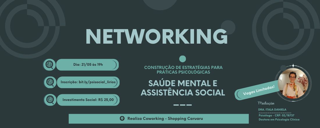 Práticas Psicológicas na Saúde Mental e Assistência Social (Networking)