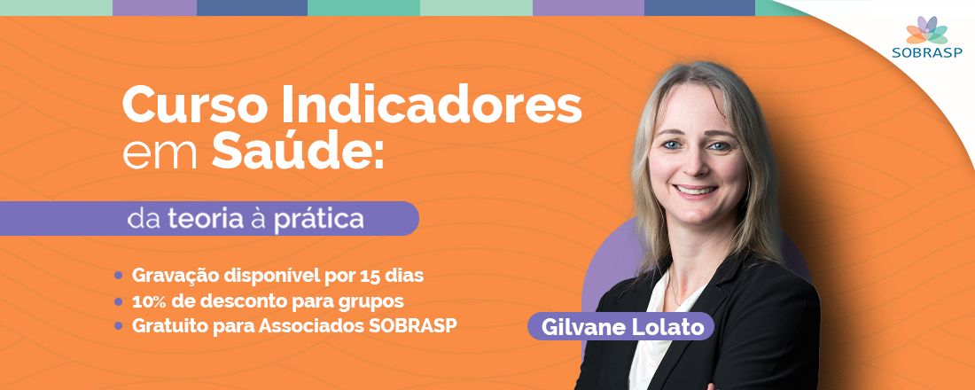 Curso Indicadores em Saúde: da teoria à prática