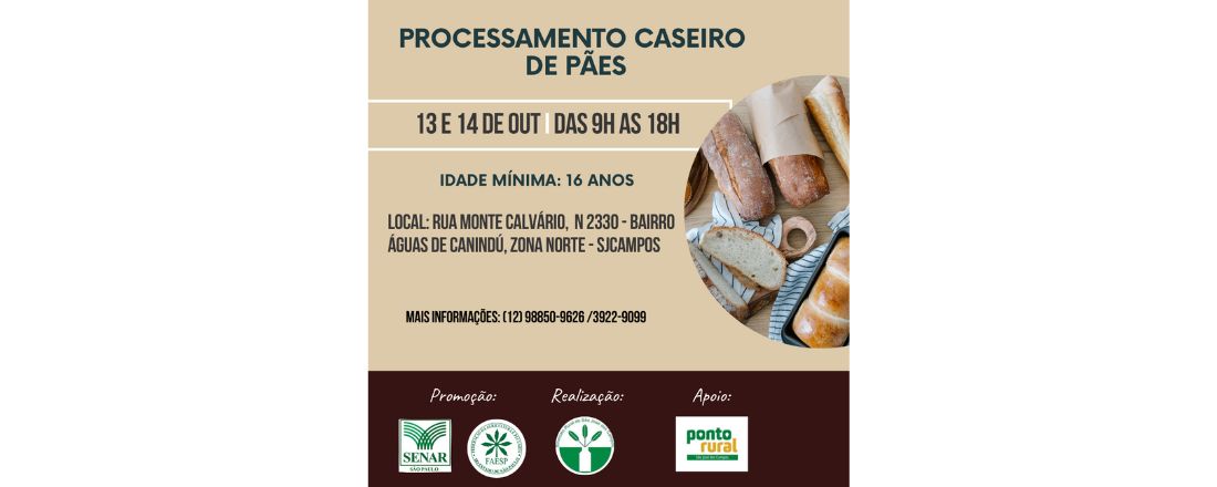 PROCESSAMENTO CASEIRO DE PÃES