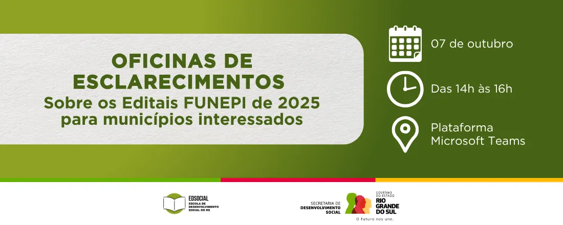 Oficinas de Esclarecimentos sobre os Editais FUNEPI de 2025