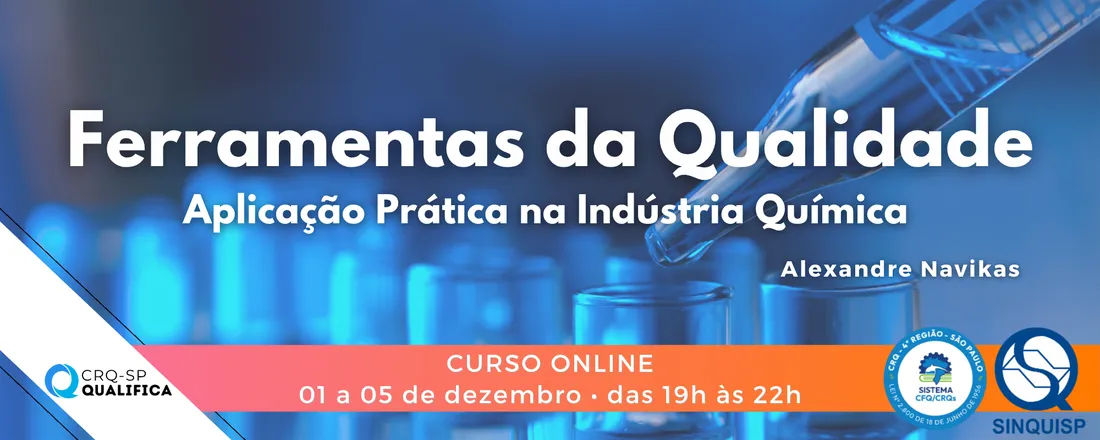 Curso Ferramentas da Qualidade: Aplicação Prática na Indústria Química