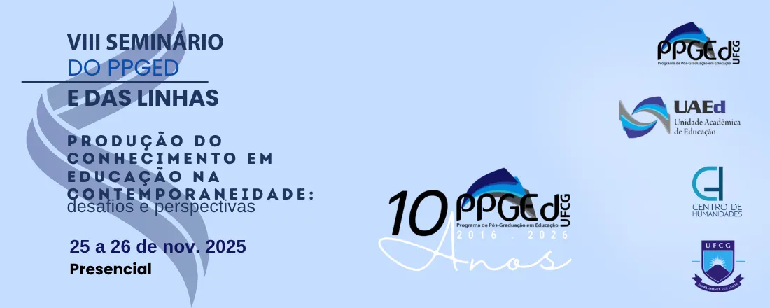 VIII Seminário Anual do PPGEd/UFCG e das Linhas de Pesquisa