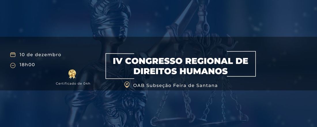 IV CONGRESSO REGIONAL DE DIREITOS HUMANOS