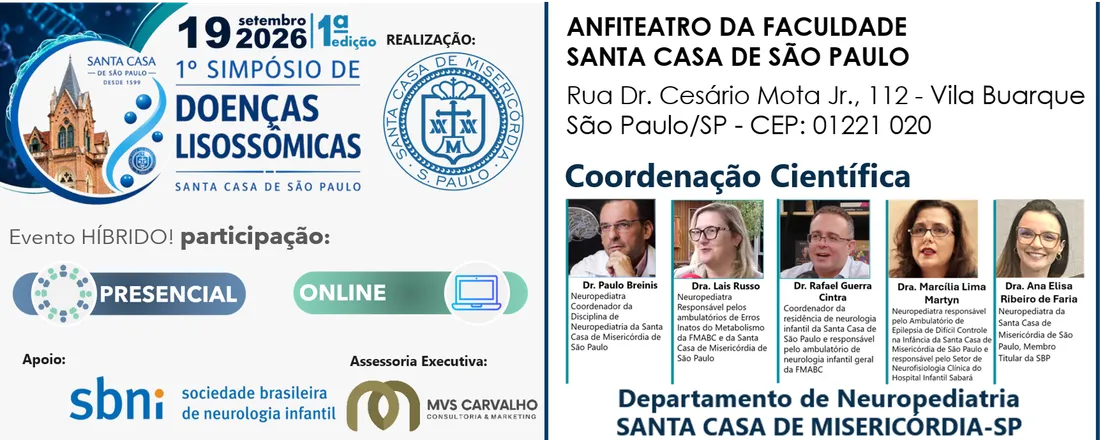 1º Simpósio de Doenças Lisossômicas da Santa Casa SP