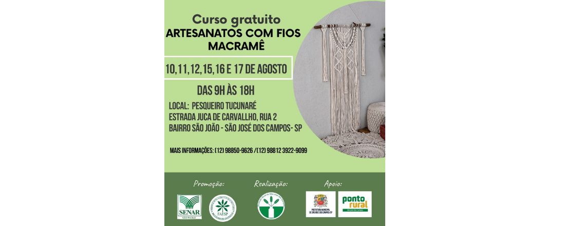 Artesanato com fios variados – Macramê