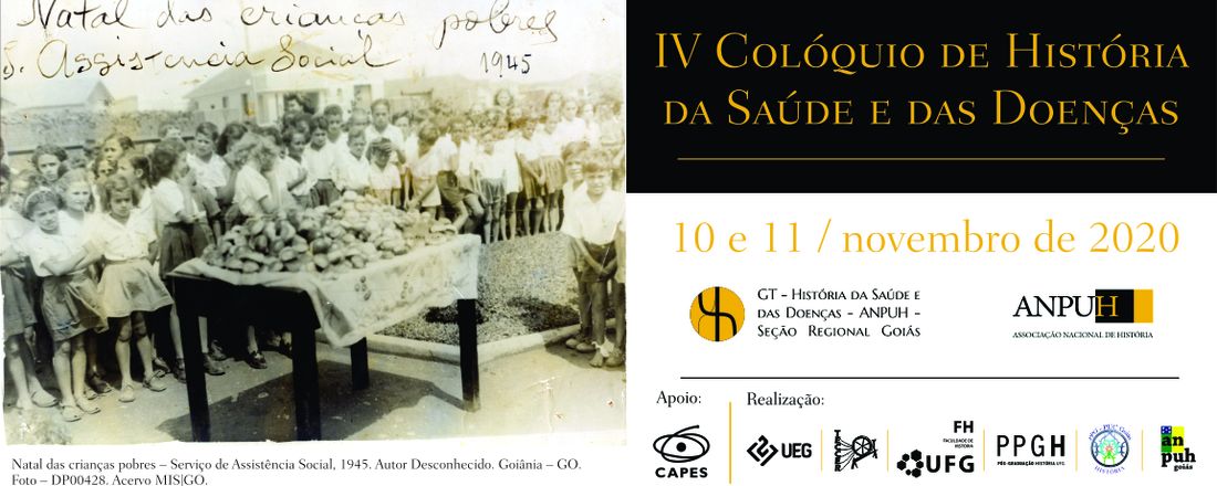 IV COLÓQUIO DE HISTÓRIA DA SAÚDE E DAS DOENÇAS