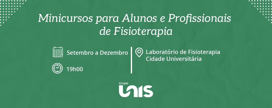 Minicursos para Alunos e Profissionais de Fisioterapia