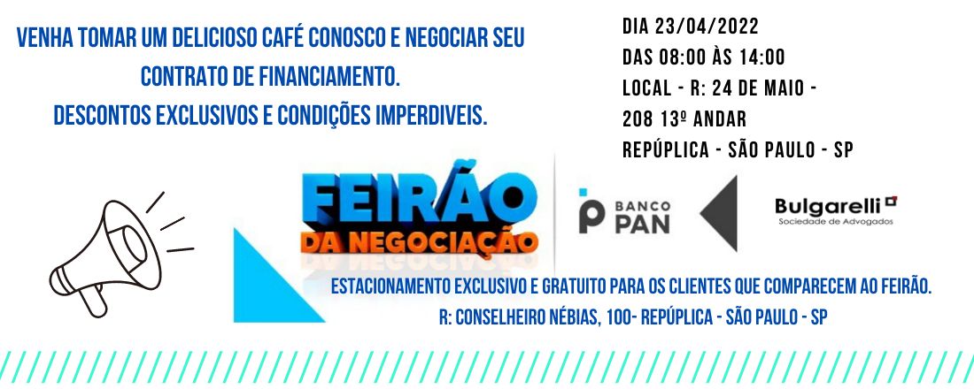 FEIRÃO BANCO PAN
