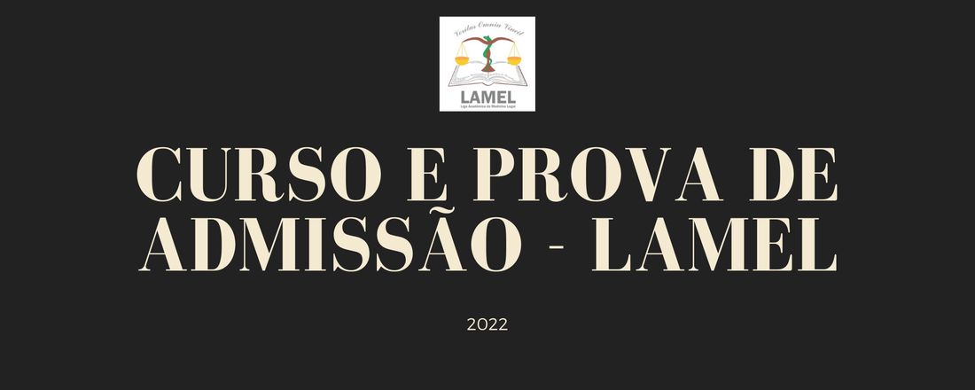 CURSO E PROVA DE ADMISSÃO - LAMEL