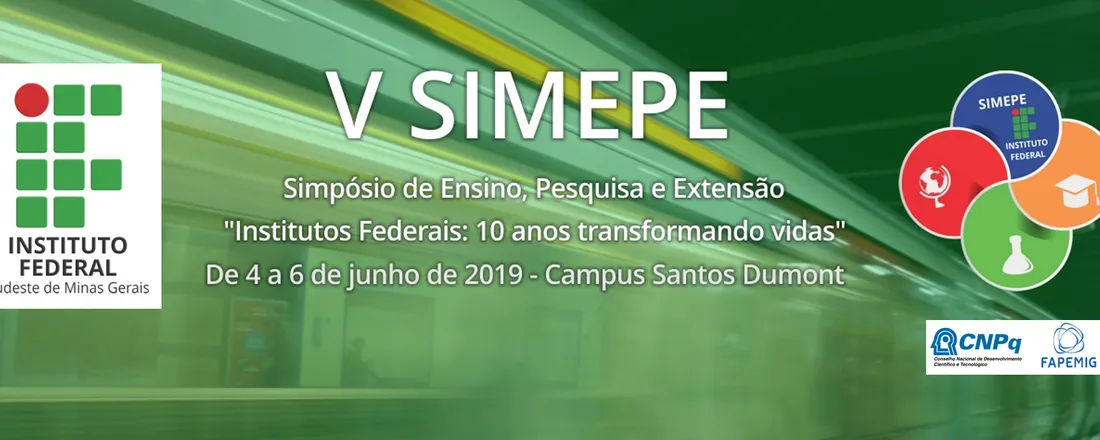 V Simpósio de Ensino,  Pesquisa e Extensão do IF Sudeste MG - Simepe