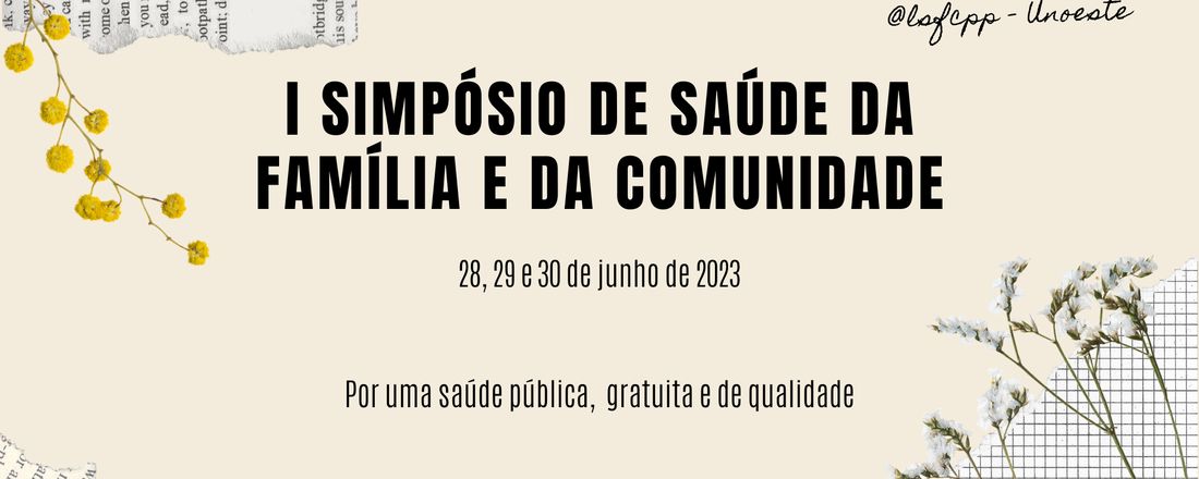 I Simpósio de Saúde da Família e Comunidade