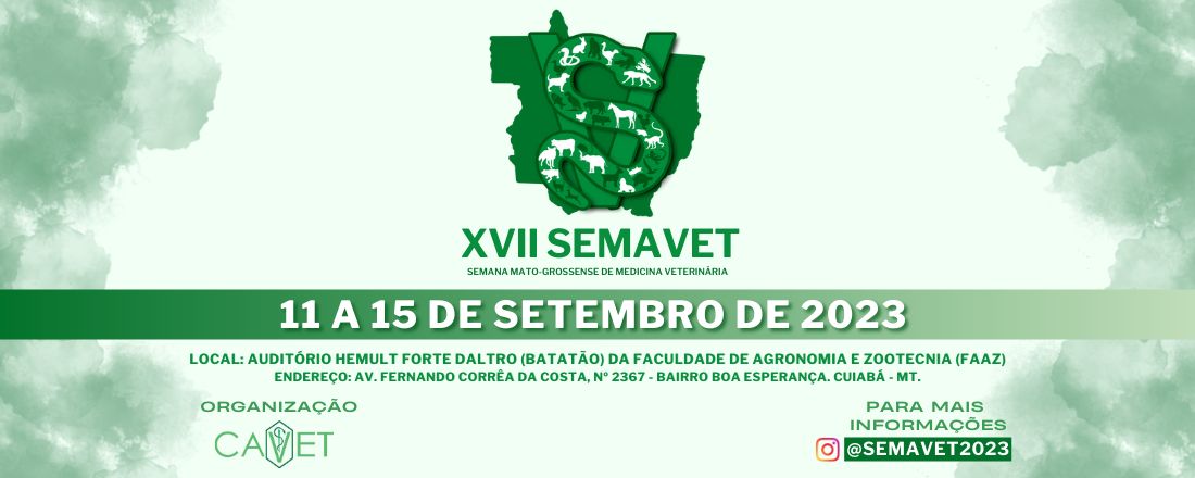 XVII Semana Mato-Grossense de Medicina Veterinária