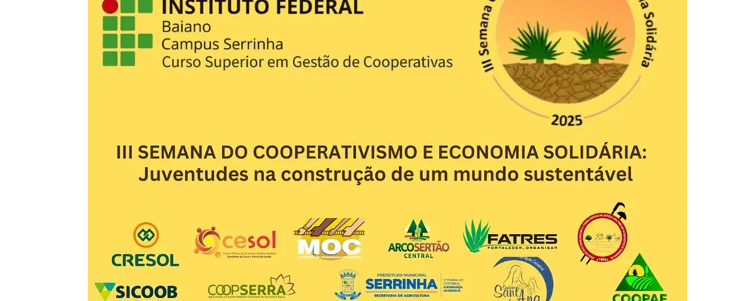III Semana do Cooperativismo e Economia Solidária