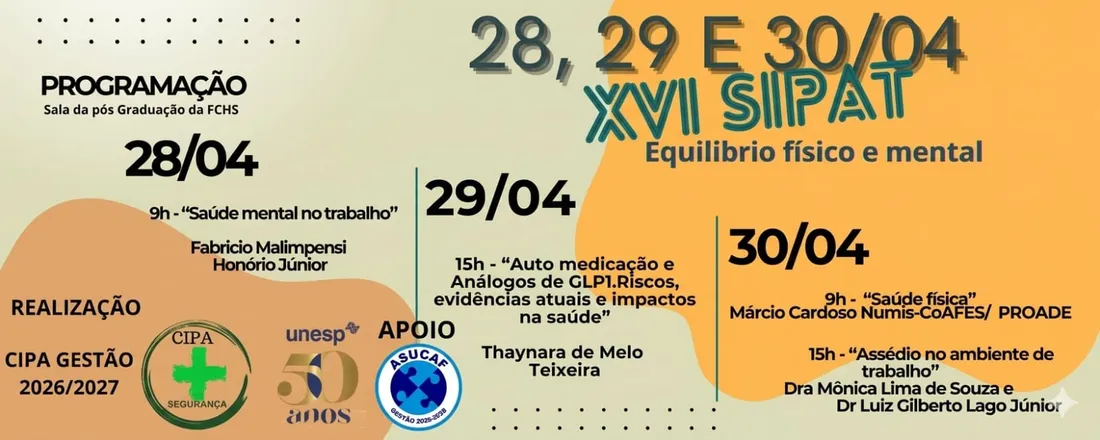 XVI SIPAT - Equilíbrio físico e mental