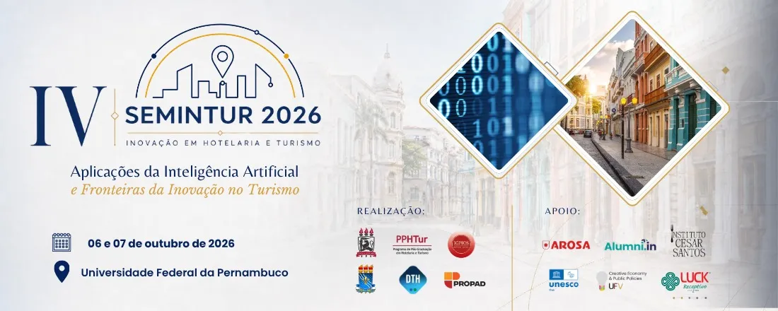 IV SEMINTUR 2026 - Inovação em Hotelaria e Turismo