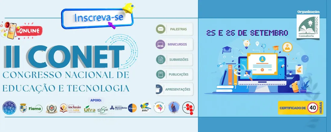 CONET - CONGRESSO NACIONAL DE EDUCAÇÃO E TECNOLOGIA