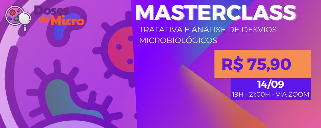 Masterclass - Tratativa e análise de desvios microbiológicos