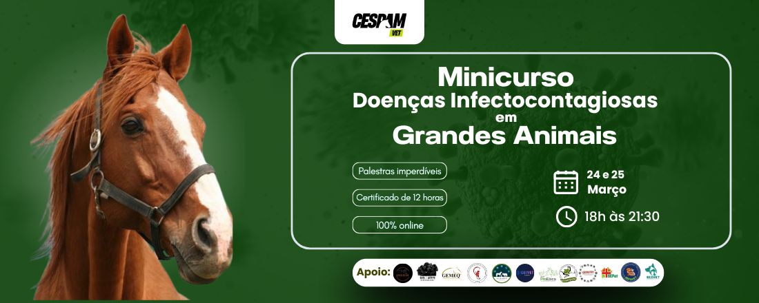 Minicurso em Doenças Infectocontagiosas em Grandes Animais