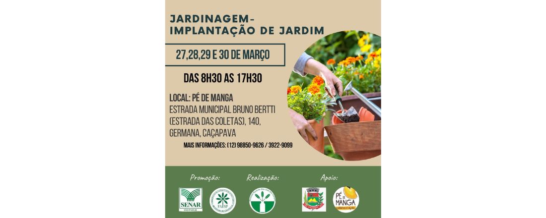 JARDINAGEM – IMPLANTAÇÃO DO JARDIM