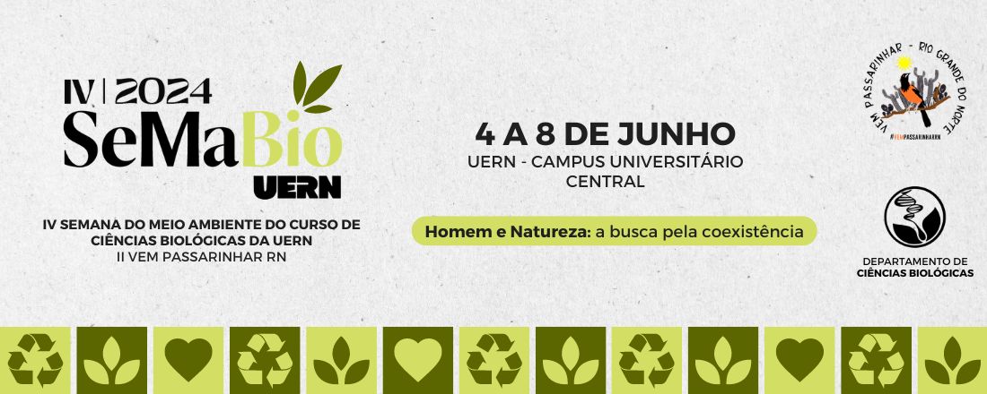 IV Semana do Meio Ambiente do Curso de Ciências Biológicas (SeMaBio) e II Vem Passarinhar RN